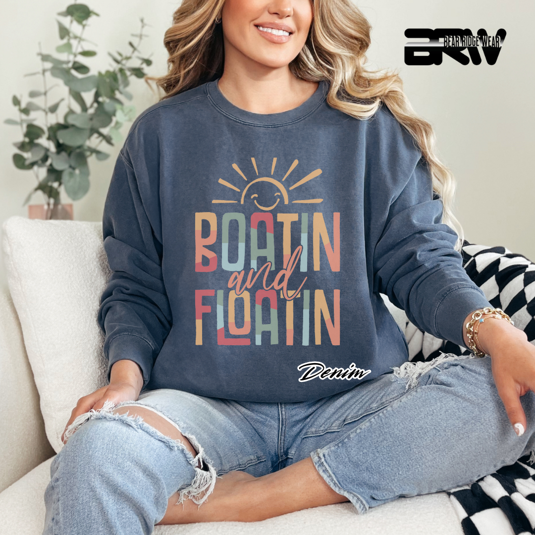 'Boat in, Float in' Crewneck Sweatshirt