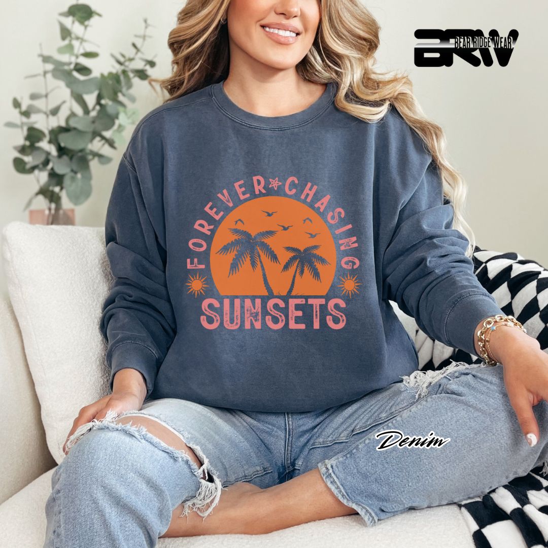 'Forever Chasing Sunsets' Summer Long Sleeve Tee