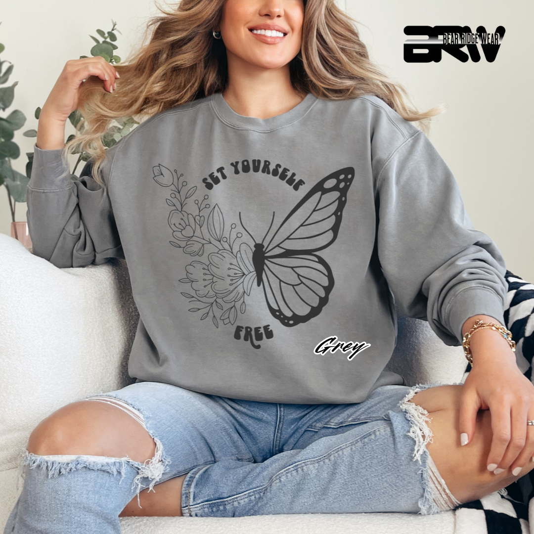 'Set Yourself Free' Crewneck Sweatshirt