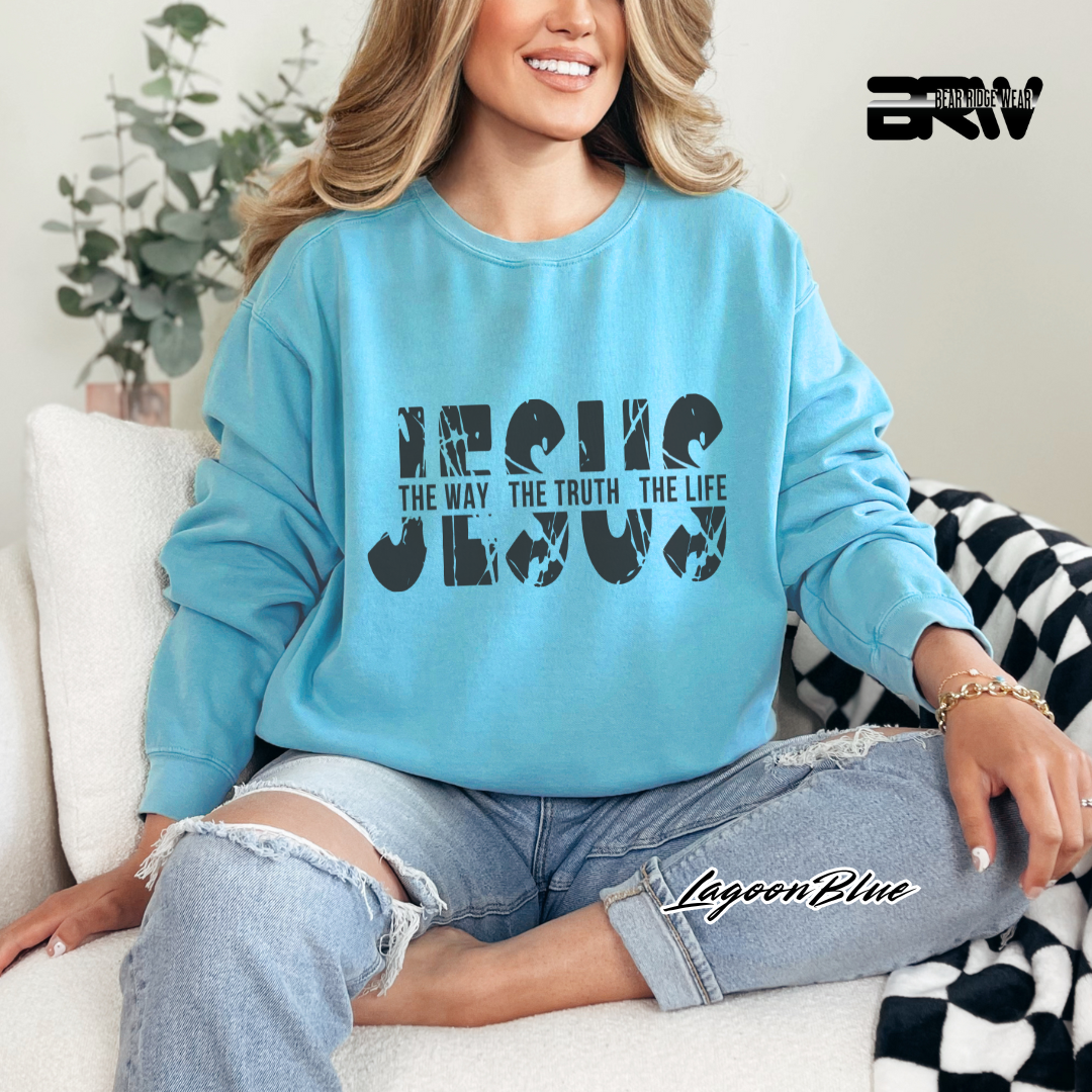 'Jesus The Way, The Truth, The Life' Faith Long-sleeve Tees