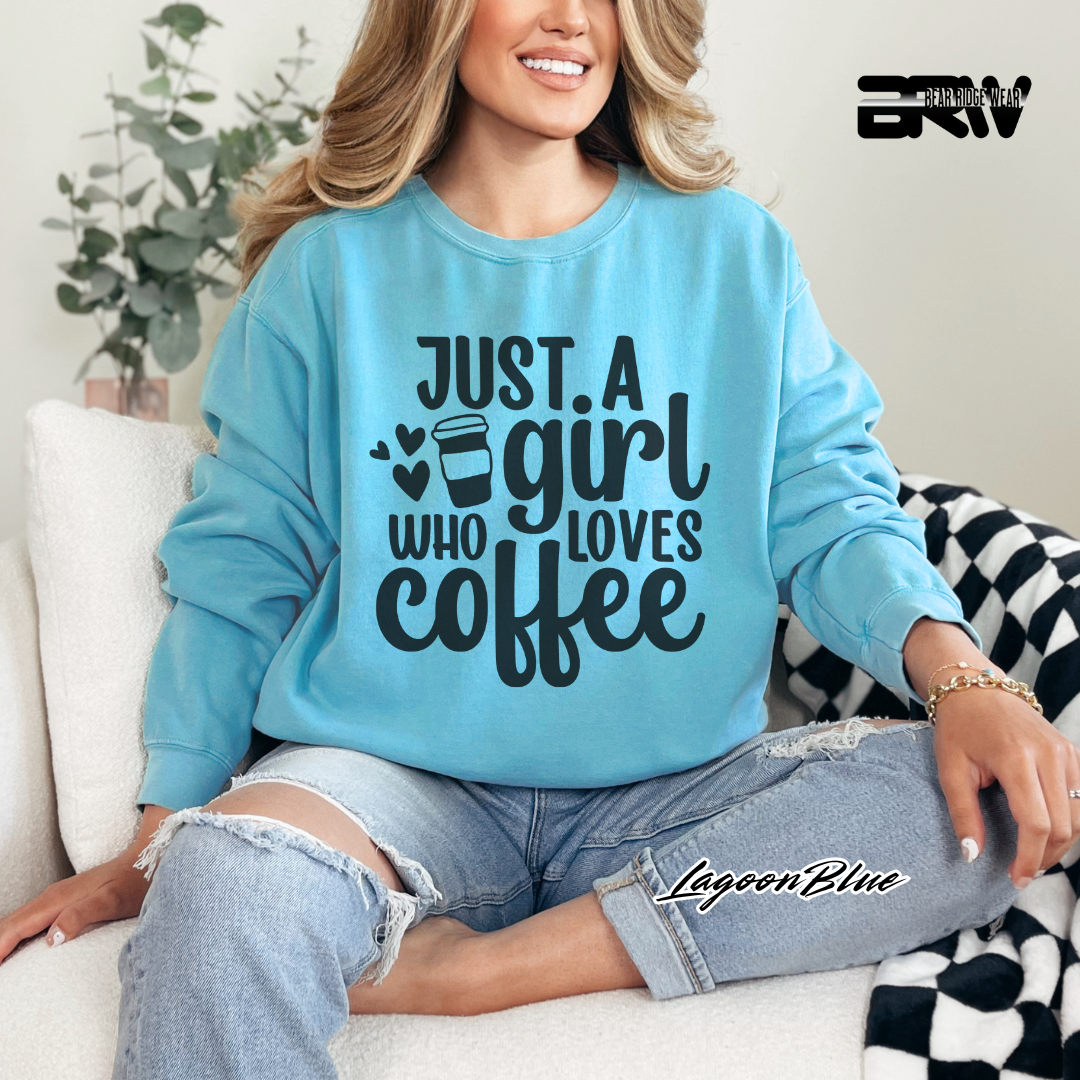 'Just A Girl Who Loves Coffee' Long Sleeve Tee