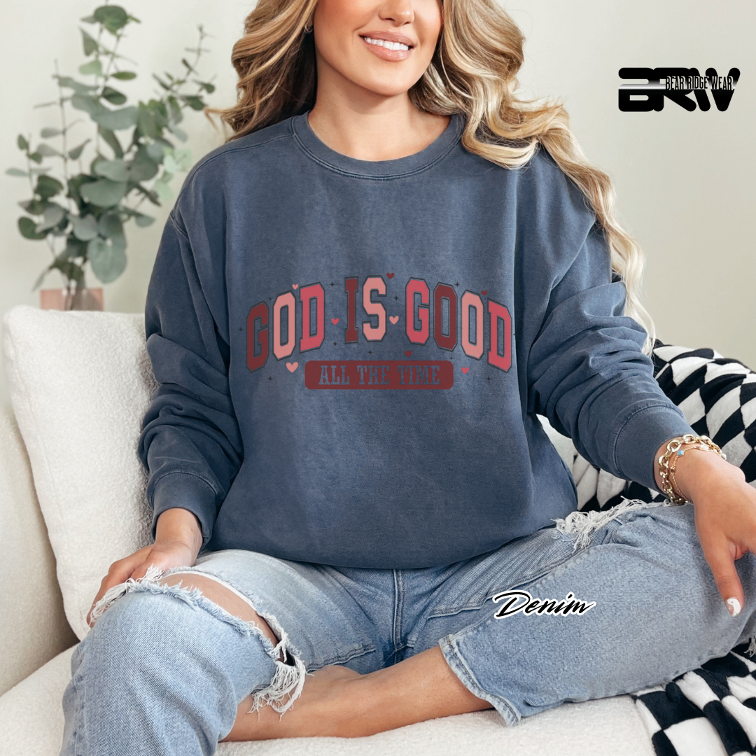 'God Is Good All The Time' Long Sleeve Tee