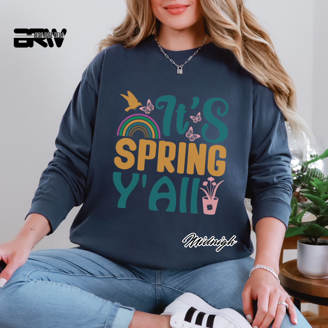 'It's spring y'all' Long Sleeve Tee