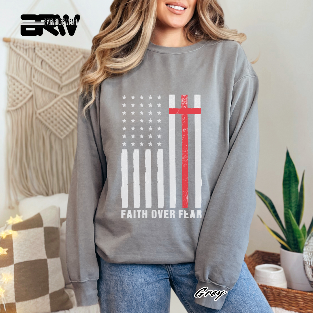 'Faith Over Fear' Faith Crewneck Sweatshirt