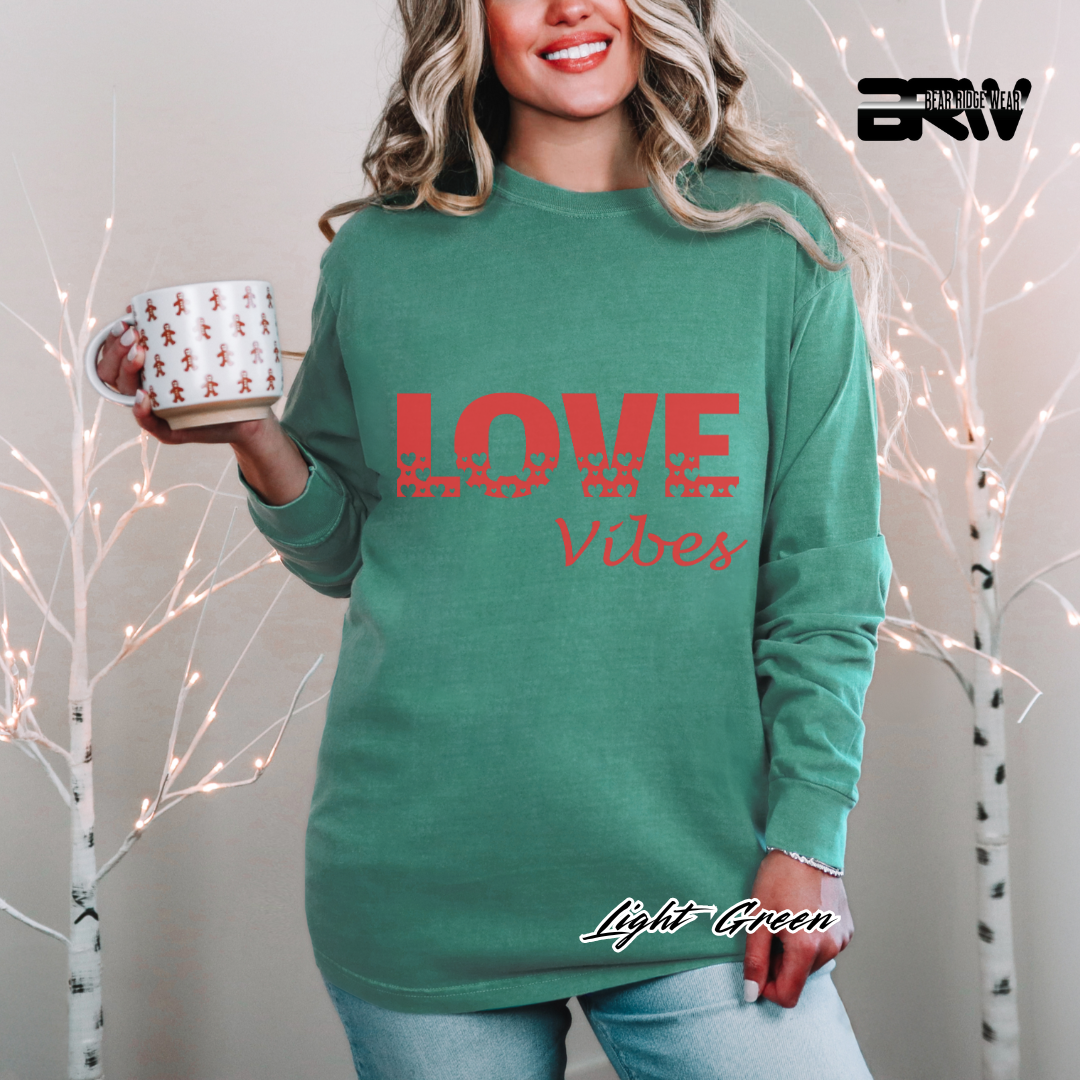 'Love Vibes' Long-Sleeve Tee