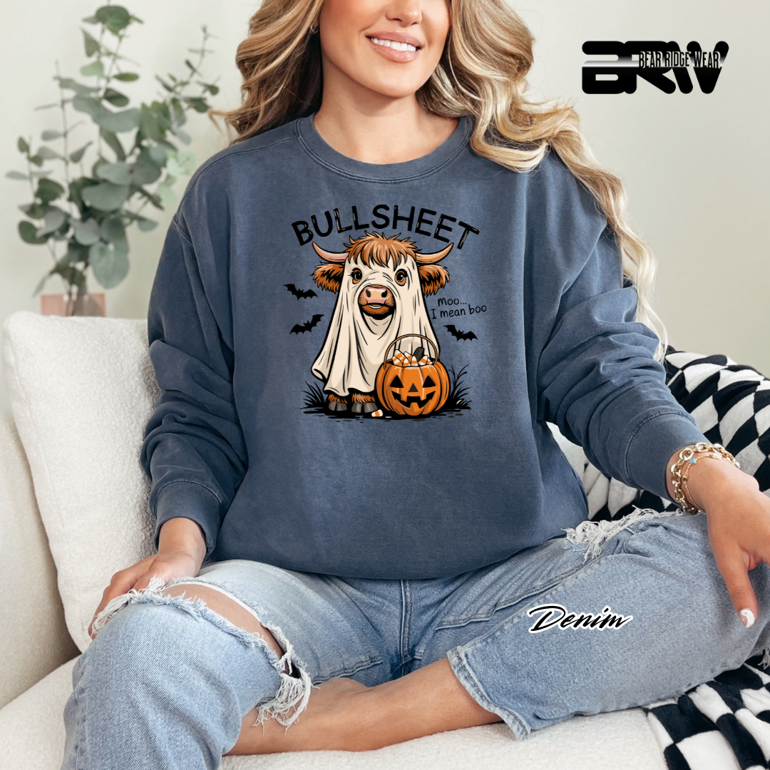 'Bull Sheet-Boo' Fall Long Sleeve Tee