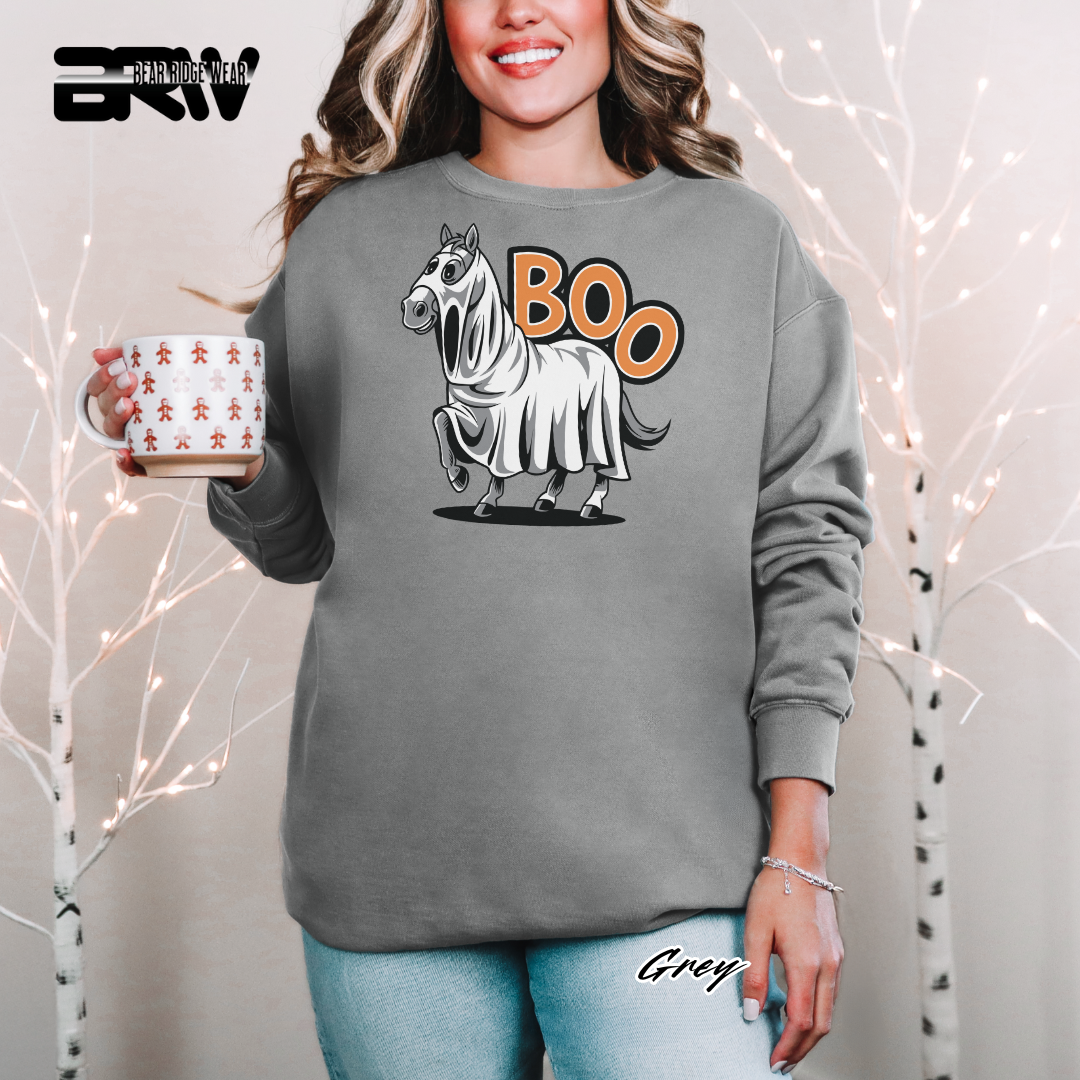 'Horse-Boo' Fall Long Sleeve Tee