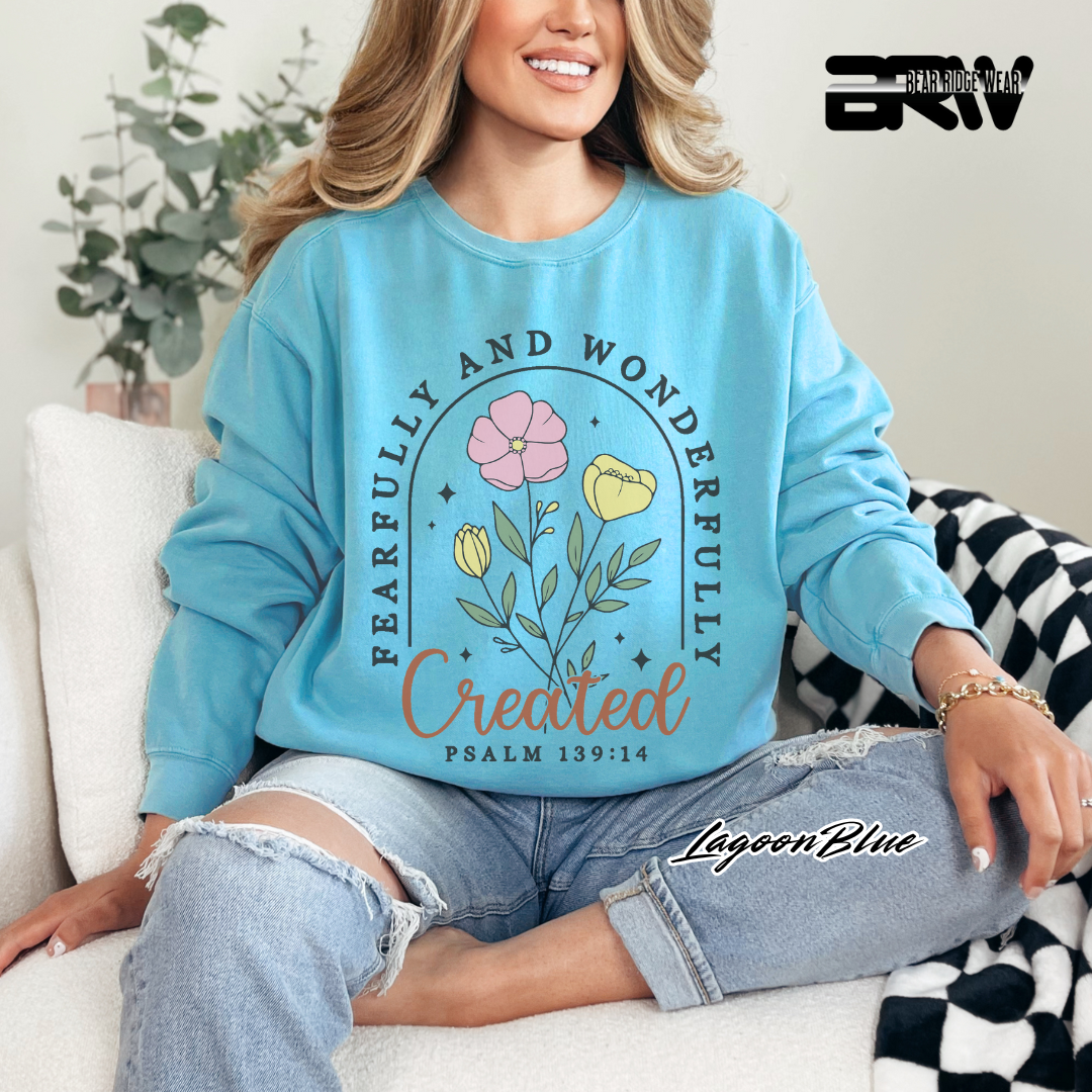 'Fearfully and Wonderfully Created' Faith Long-Sleeve Tee