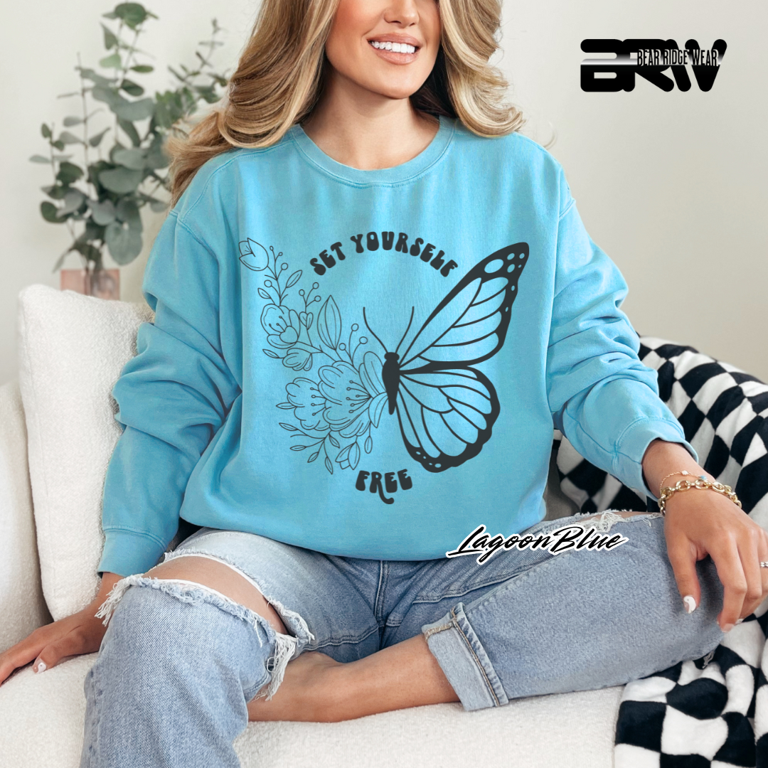 'Set Yourself Free' Crewneck Sweatshirt