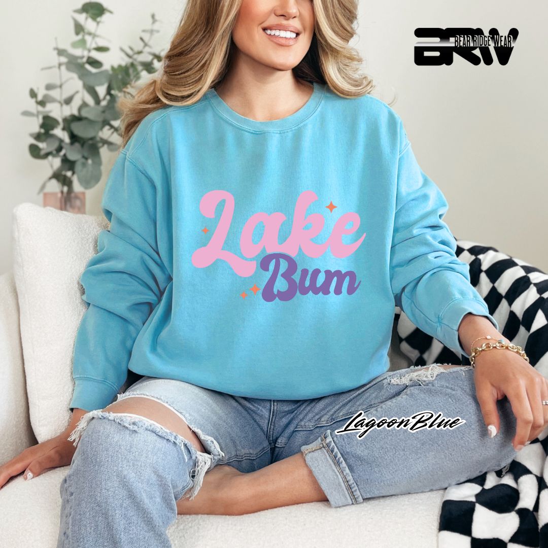 'Lake Bum' Summer Crewneck Sweatshirt