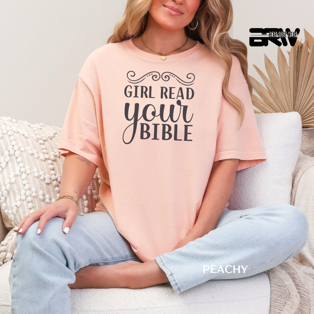 'Girl Read Your Bible' Faith Tee