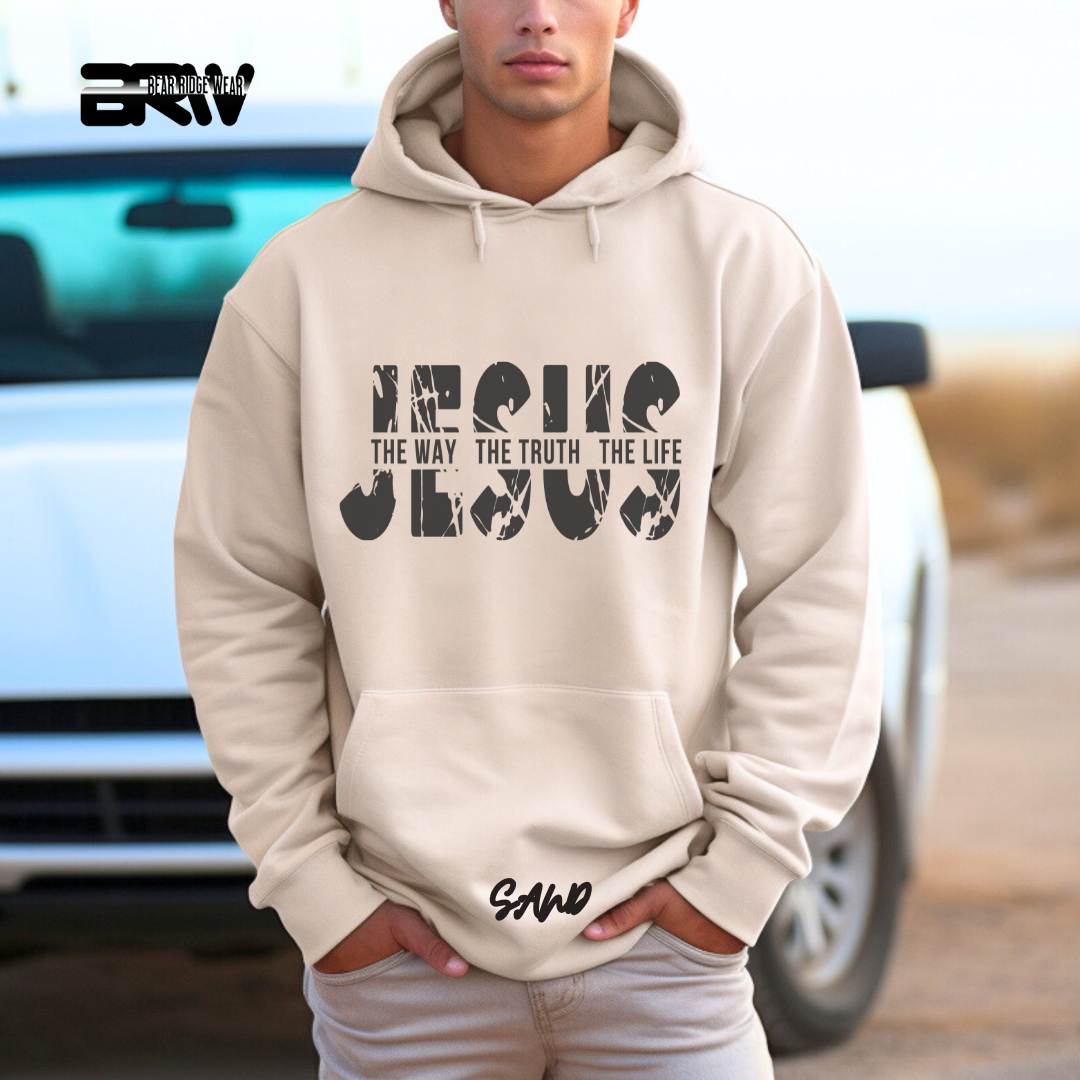 'Jesus The Way, The Truth, The Life' Faith Hoodie
