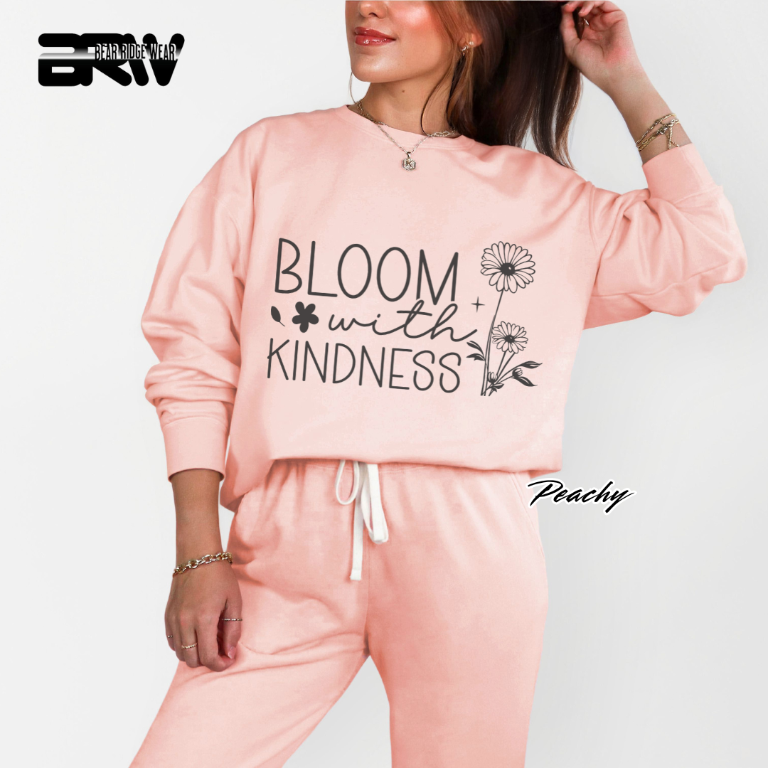 'Bloom With Kindness' Crewneck Sweatshirt