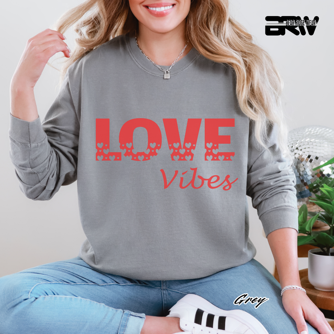 'Love Vibes' Long-Sleeve Tee