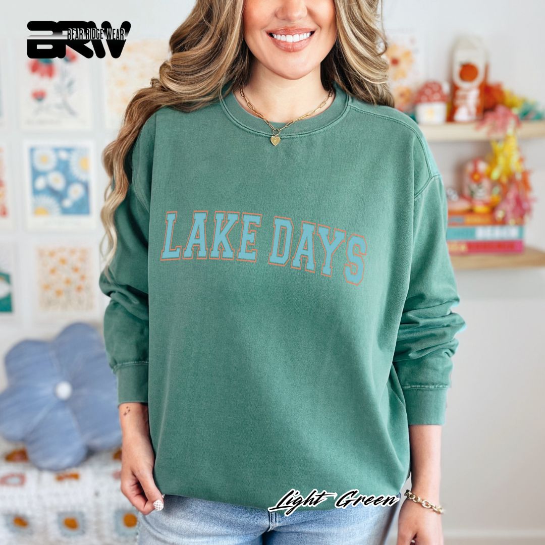 'Lake Days' Summer Crewneck Sweatshirt