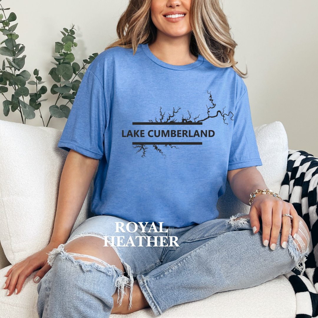 "Bold Lake Cumberland" Map Tee
