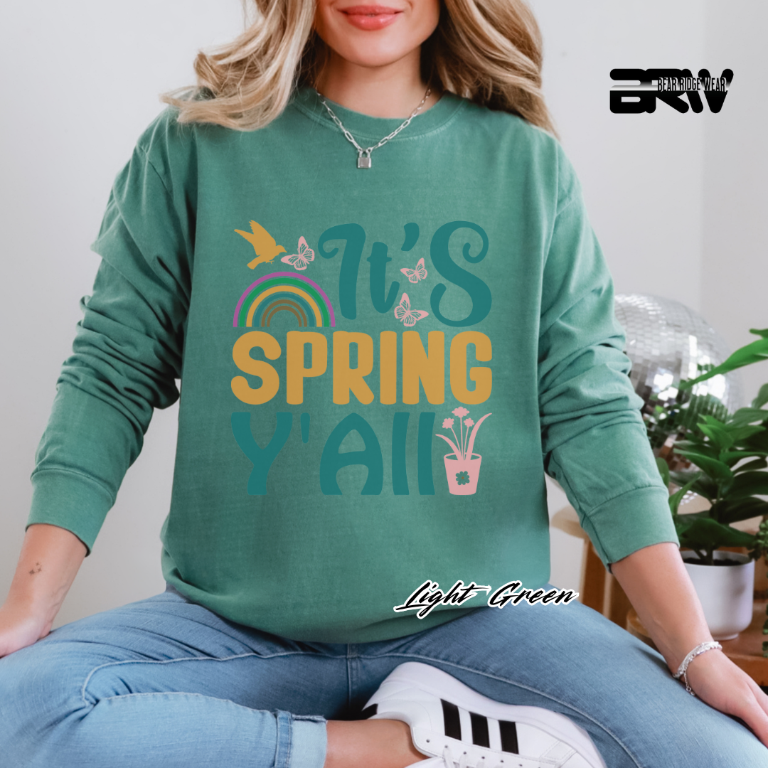 'It's spring y'all' Long Sleeve Tee