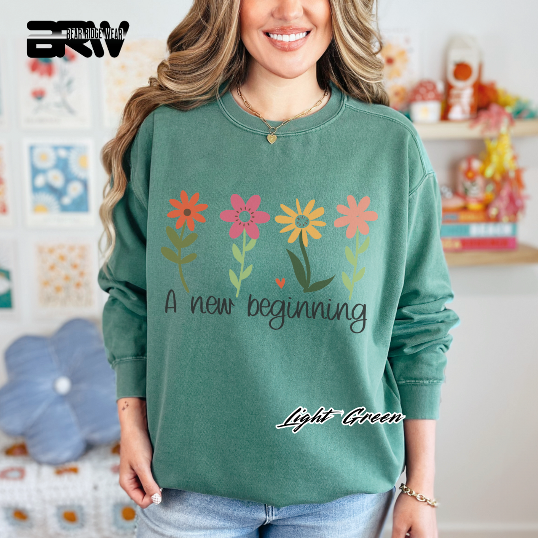'A new beginning' Crewneck Sweatshirt