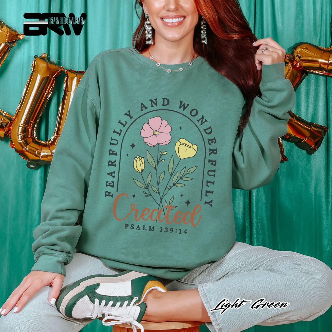 'Fearfully and Wonderfully Created' Faith Long-Sleeve Tee