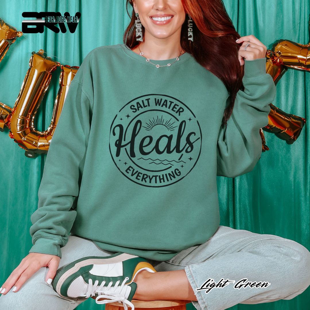 'Salt Water Heals Everything' Summer Long Sleeve Tee