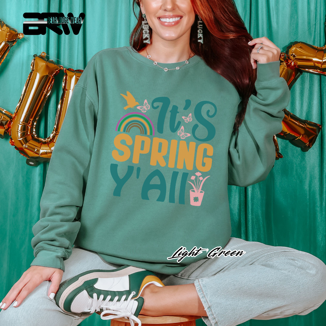 'It's Spring Y'All' Crewneck Sweatshirt