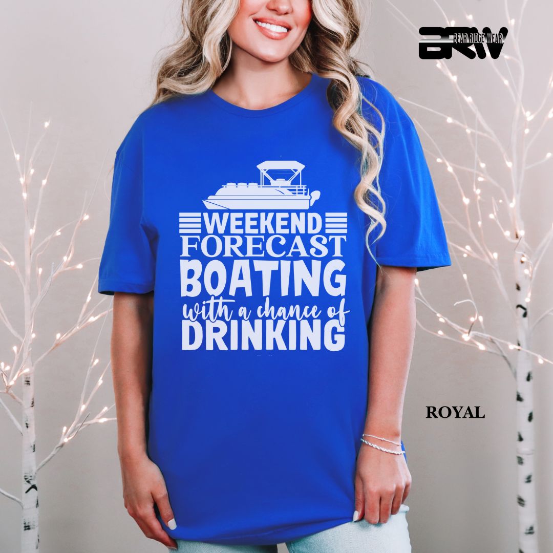 'Weekend Forecast-Boating' 3 Summer Tee