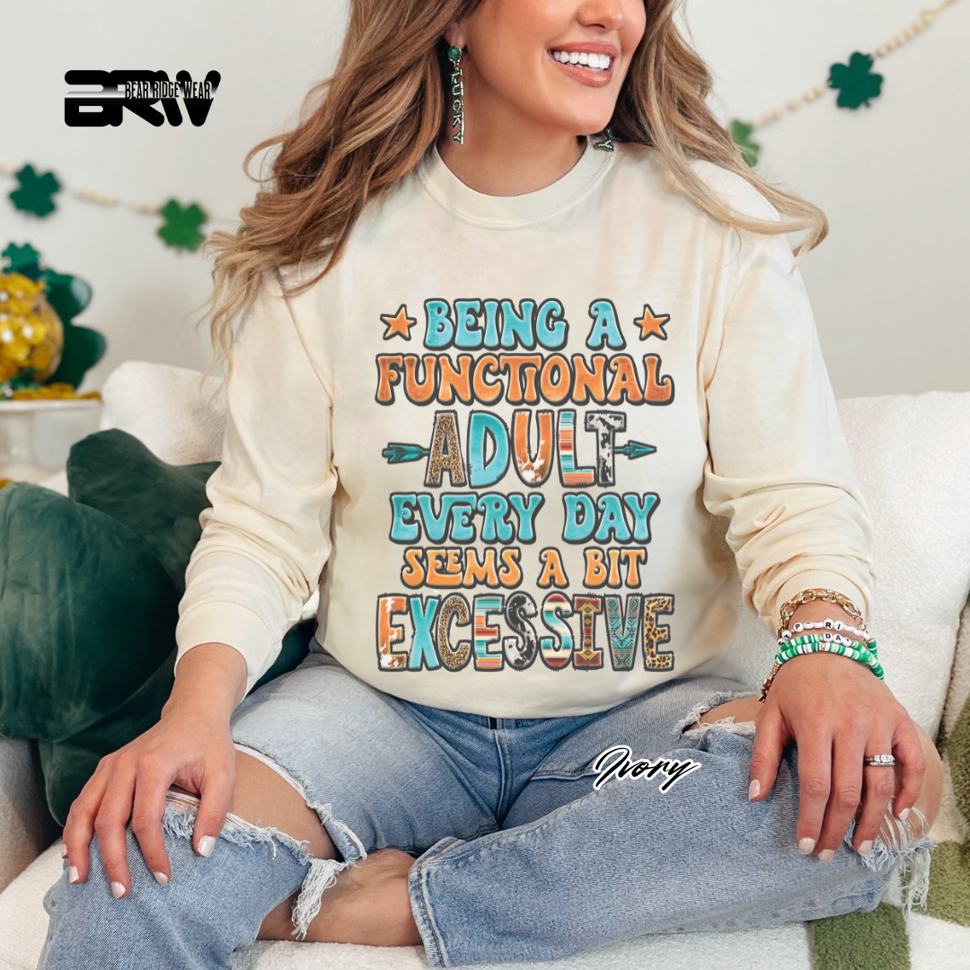 'Functional Adult' Long-Sleeve Tee