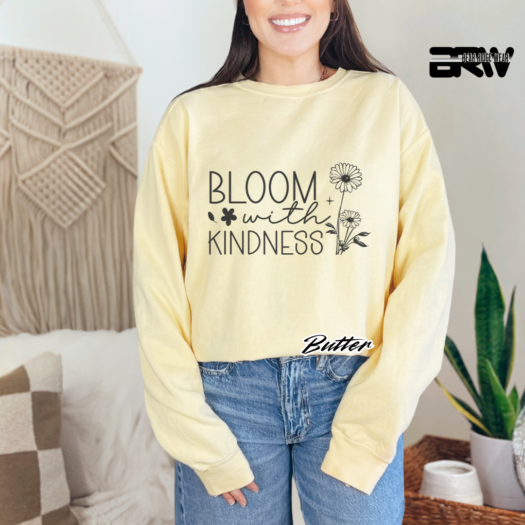 'Bloom with Kindness' Long Sleeve Tee