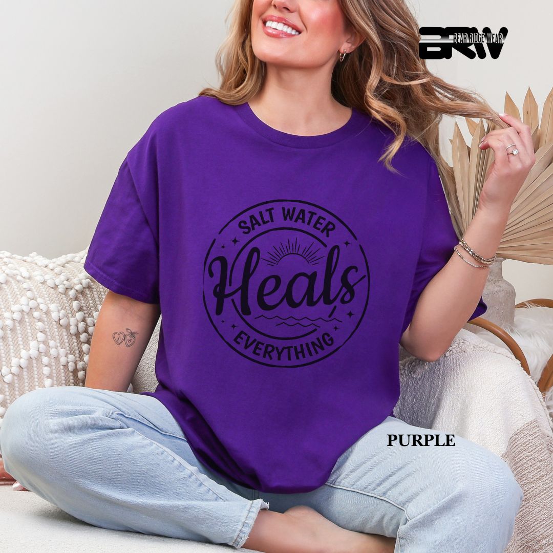'Salt Water Heals Everything' 3 Summer Tee