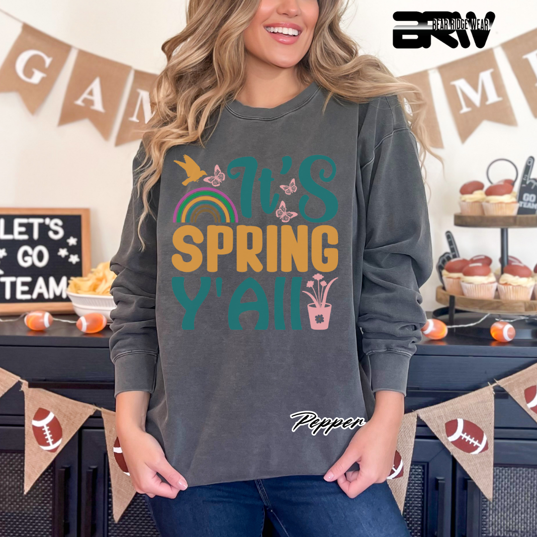 'It's Spring Y'All' Crewneck Sweatshirt