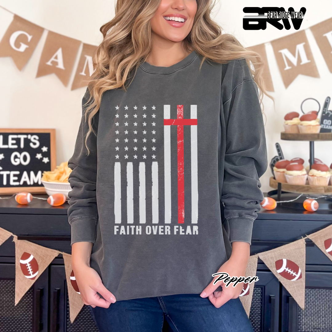 'Faith Over Fear' Faith Crewneck Sweatshirt