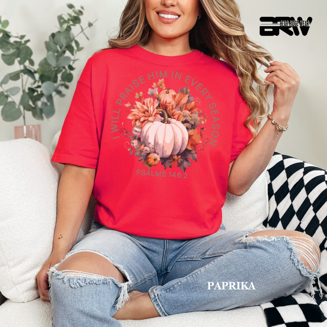 'I Will Praise Him' Fall Tee