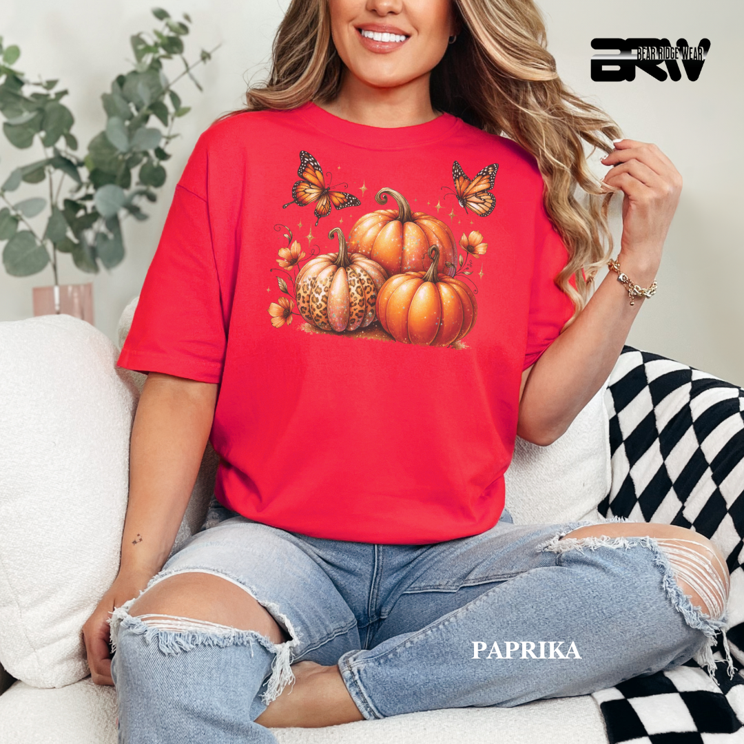 'Pumpkins And Butterflies' Fall Tee