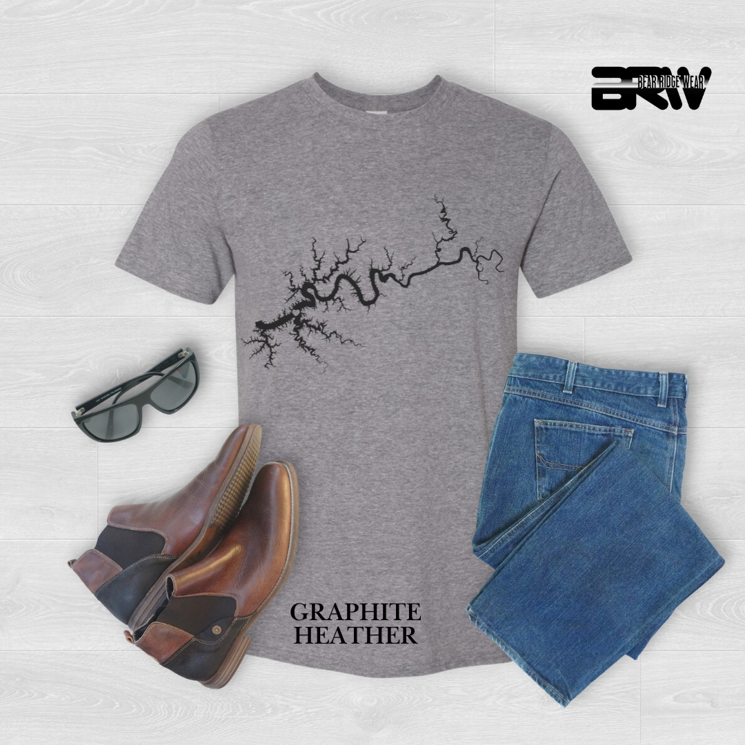 "Black Lake Cumberland" Map Tee