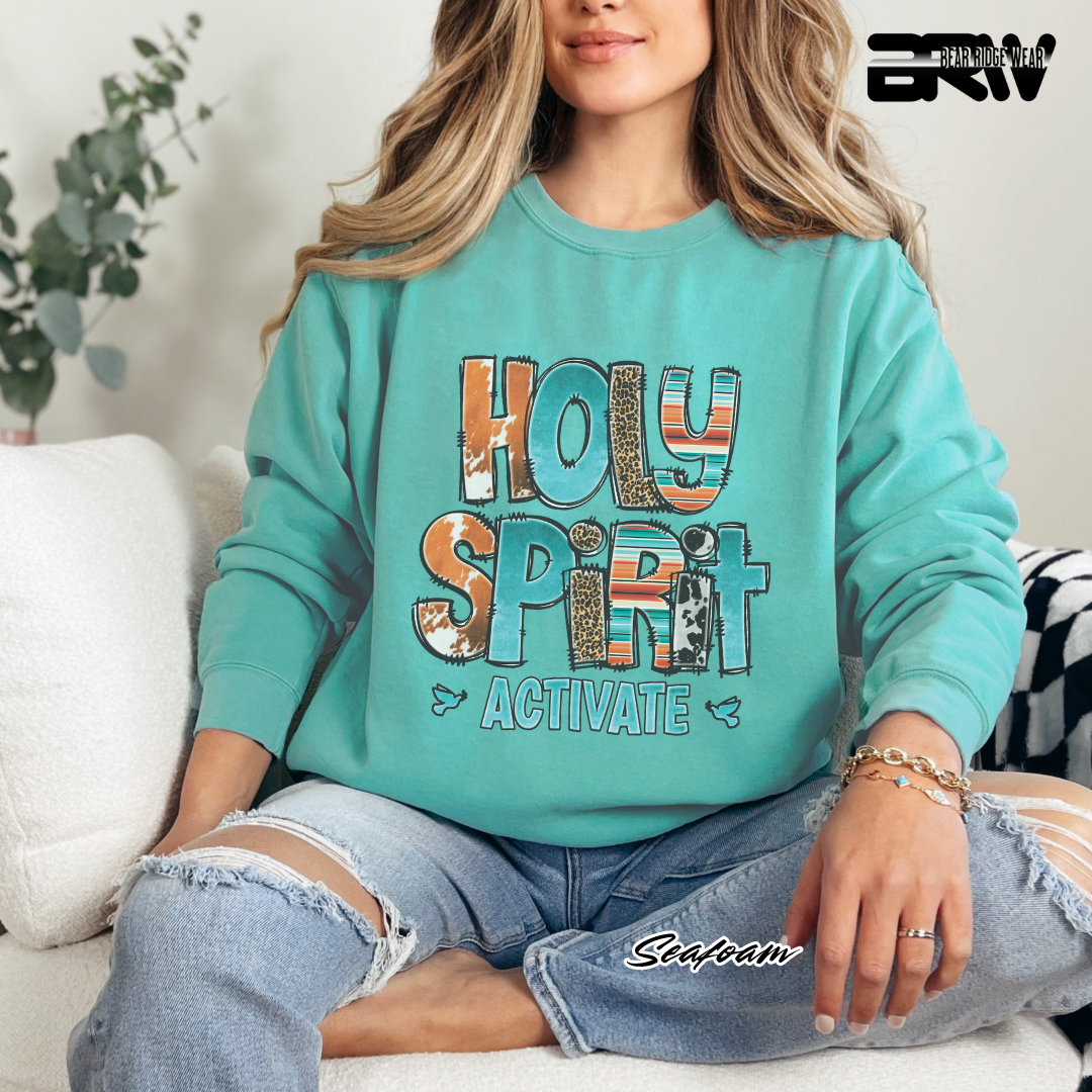 'Holy Spirit Activate' Faith Long-Sleeve Tee