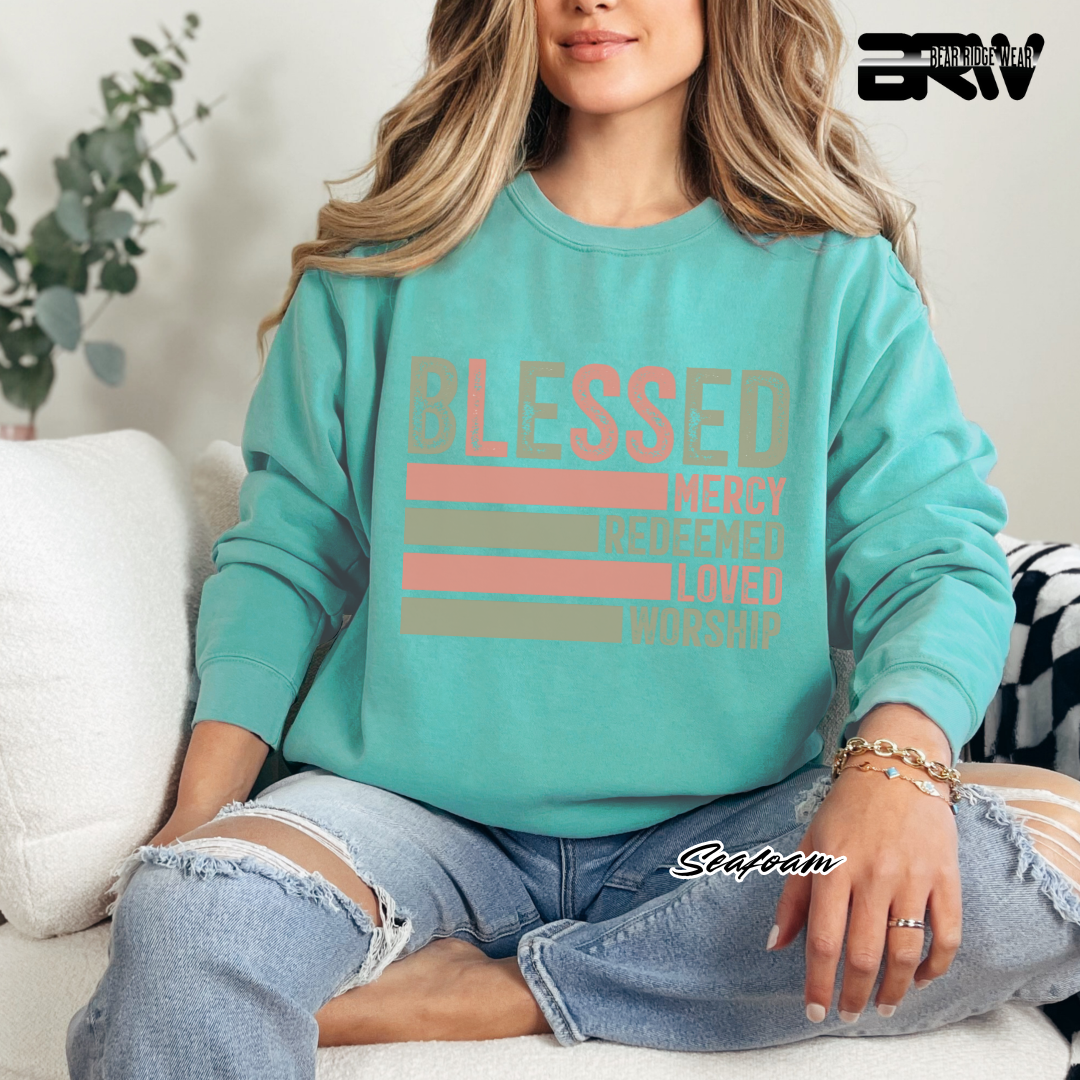 'Blessed' Faith Crewneck Sweatshirt