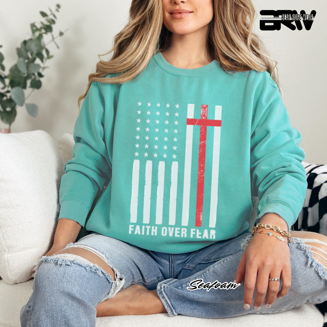 'Faith Over Fear' Faith Crewneck Sweatshirt