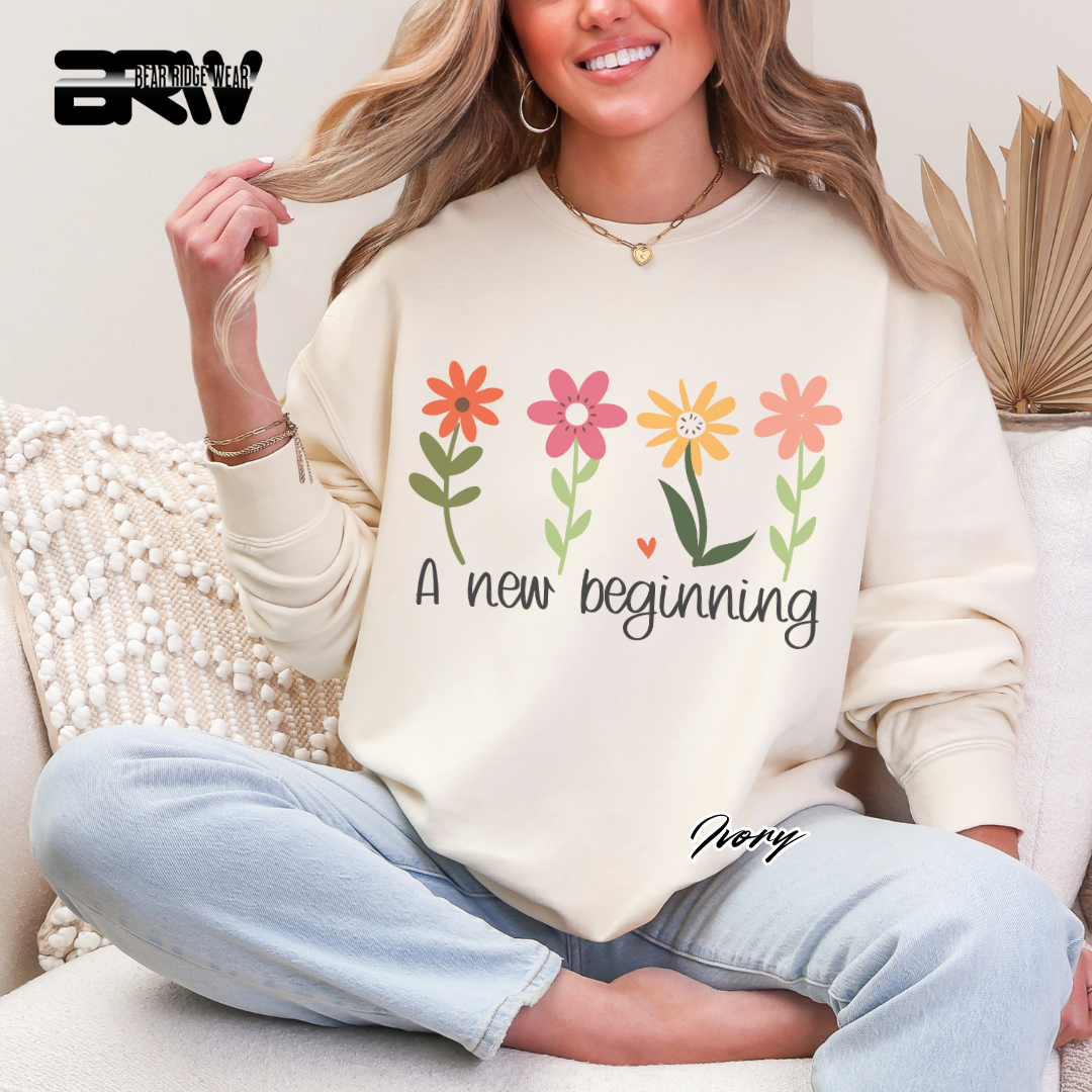 'A new beginning' Crewneck Sweatshirt