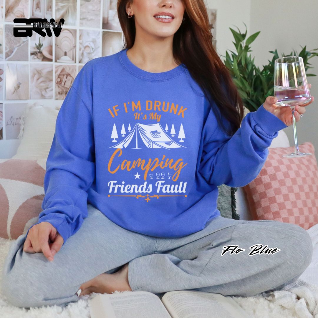 'If I'm Drunk-Camping' Summer Long Sleeve Tee
