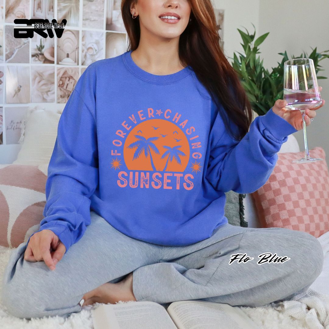 'Forever Chasing Sunsets' Summer Long Sleeve Tee