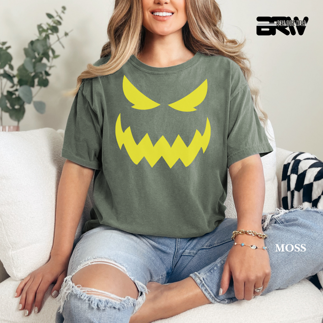 'Scary Pumpkin face' Fall Tee