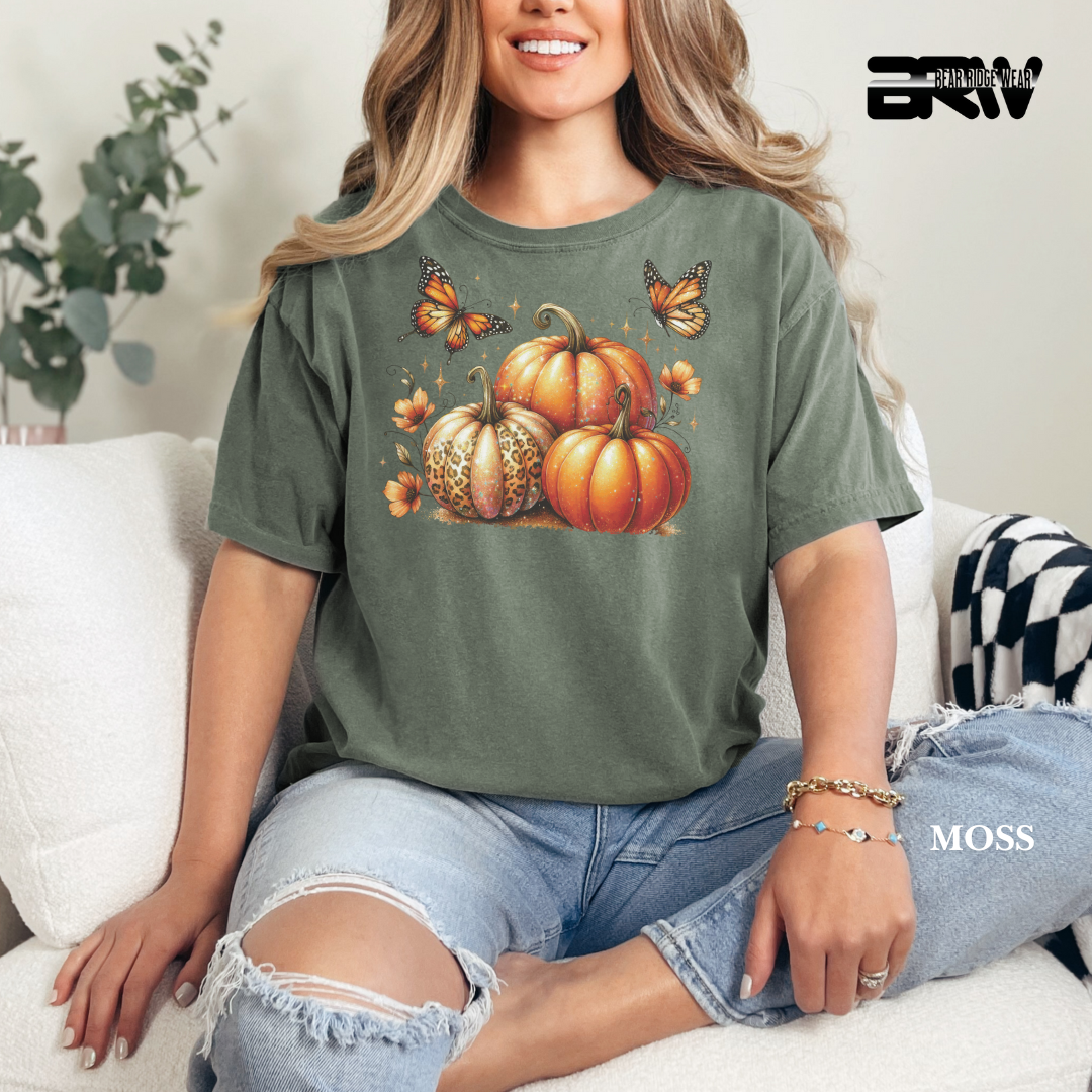 'Pumpkins And Butterflies' Fall Tee