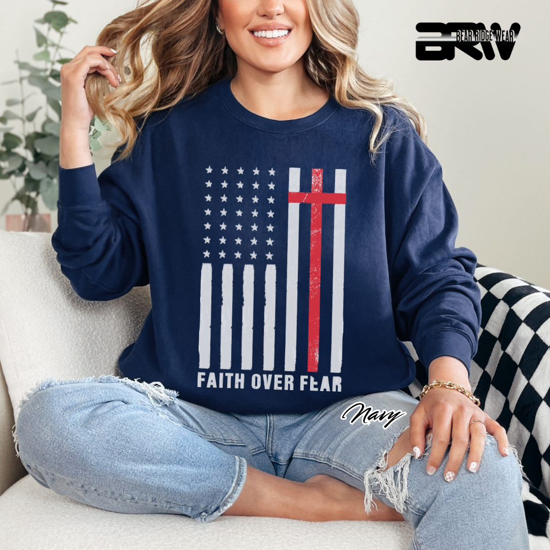 'Faith Over Fear' Faith Crewneck Sweatshirt
