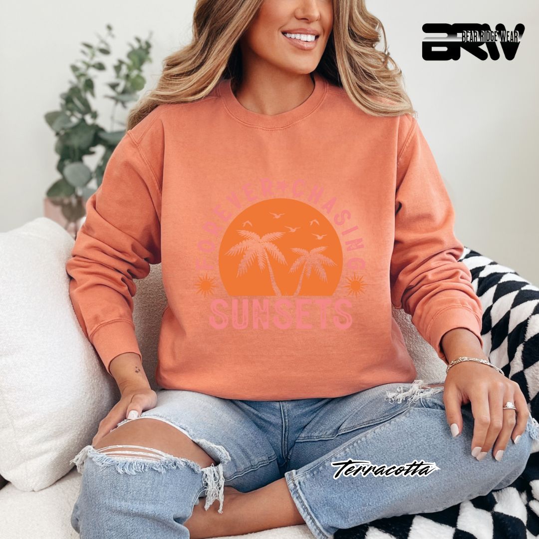 'Forever Chasing Sunsets' Summer Long Sleeve Tee