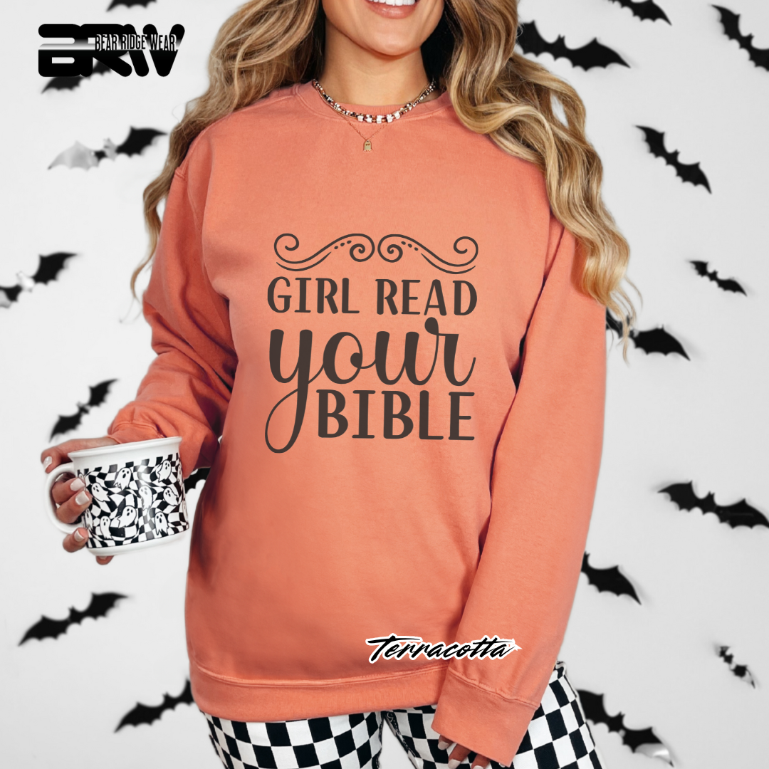'Girl Read Your Bible' Faith Long Sleeve Tee