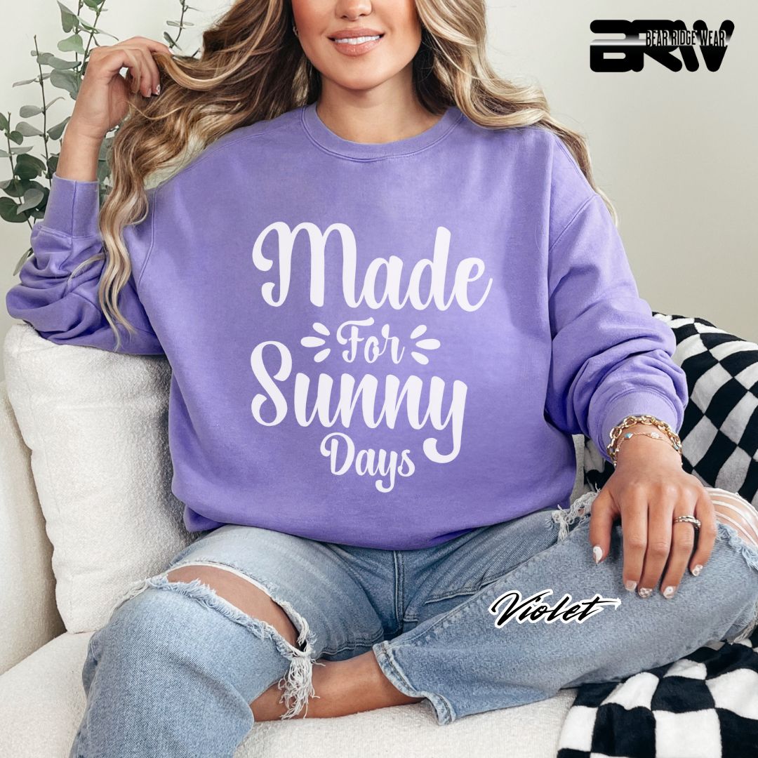 'Made For Sunny Days' Summer Crewneck Sweatshirt