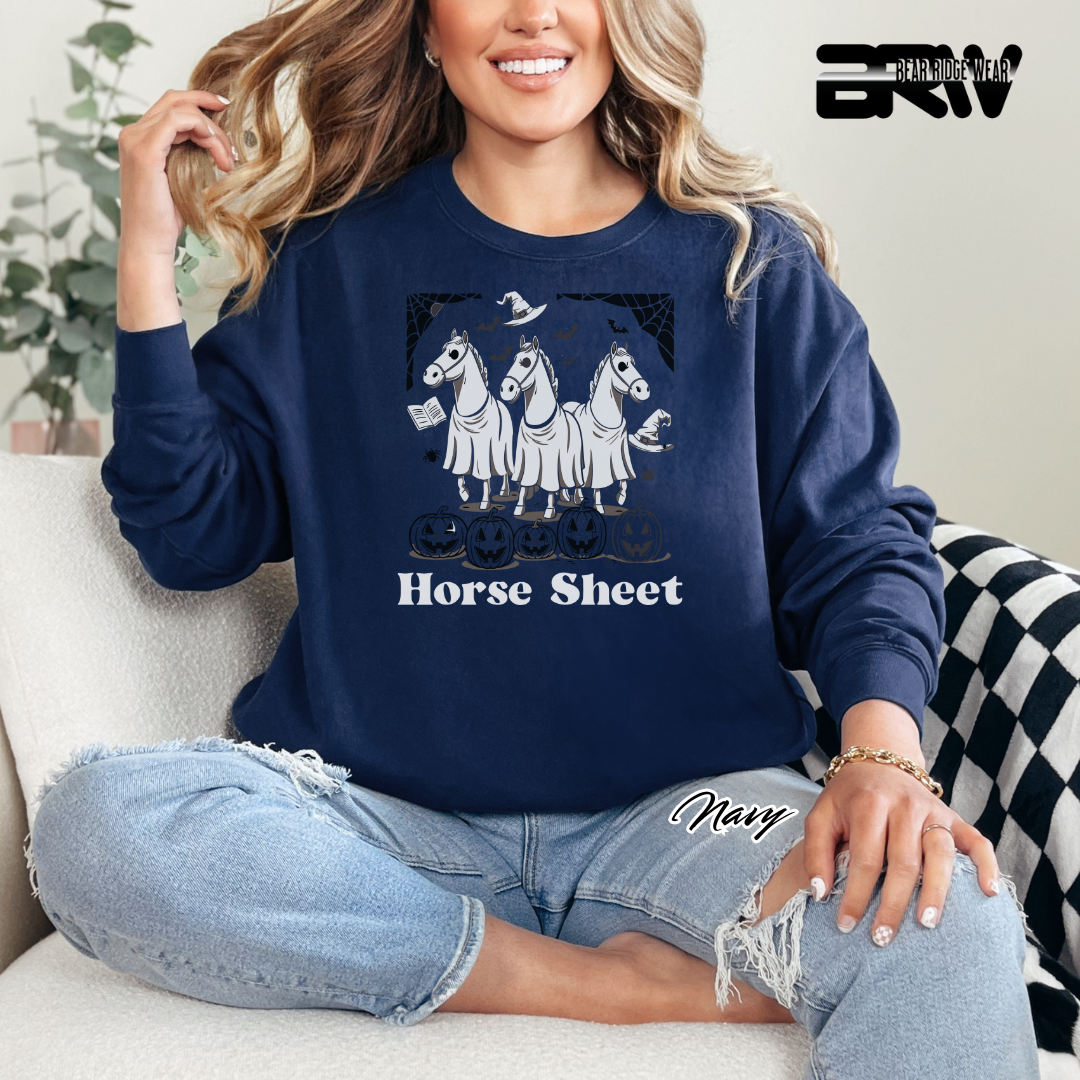 'Horse Sheet' Fall Long Sleeve Tee