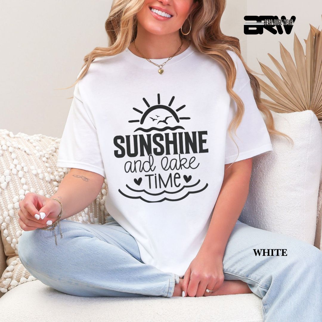 'Sunshine And Lake Time' 3 Summer Tee