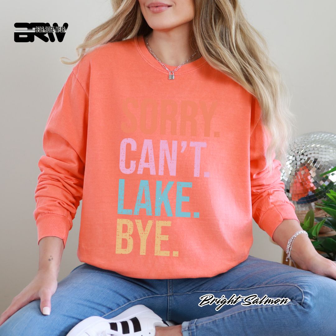 'Sorry Can't Lake Bye' Summer Long Sleeve Tee