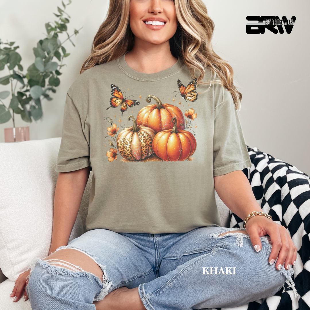 'Pumpkins And Butterflies' Fall Tee
